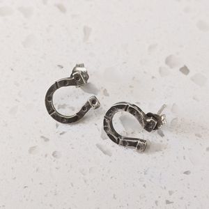 Sterling Silver Horse Shoe Studs Handmade